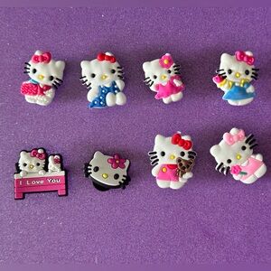 Hello Kitty Shoe Charms Set of 8